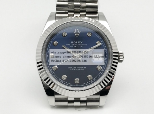 ROLEX JVS Factory 41mm DateJust Jubilee Edition 904L Stainless Steel Made with Genuine Rolex Datejust 41mm 1:1
