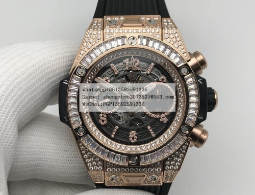 ZF Factory Hublot Big Bang Unico 44mm HUB0439C - Big Bang Unico 44mm Dia Dia RG/RU Dia Ske ZF A1280 ETA