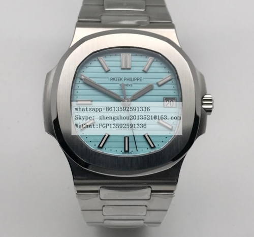 GRF Factory Patek Nautilus Ref.5711Made 1:1 with reference to a Genuine!   Nautilus Jumbo 5711 SS/SS Blue Tiff/Stk GRF MY9015 Mod