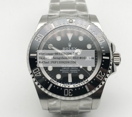 ROLEX Noob Factory DeepSea Dweller Ref.126660 904L Steel V10 Edition DeepSea Dweller 126660 SS/SS Blk Noob V10 A2836