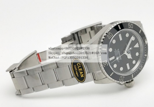 ROLEX CLEAN Factory Rolex Ref.124060LN No Date Submariner Sub 124060 No Date 904 41mm SS/SS Blk CLEAN VR3230