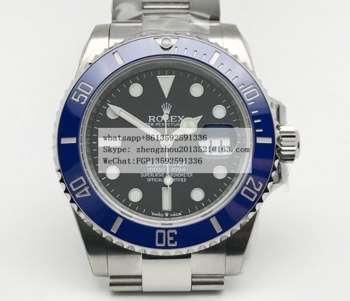 ROLEX JVS Factory Rolex Ref.126610LB Submariner  Submariner 126619LB 904 41mm SS/SS Blk JVS VR3235