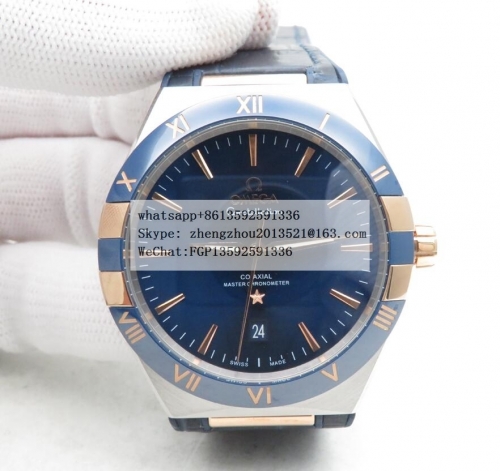 OMEGA RRF Factory Constellation Co-Axial 41mm Constellation Co-Axial 41mm RG/SS/LE Blue RRF ETA 8900