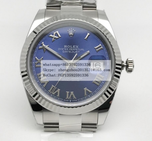 ROLEX Clean Factory 41mm DateJust Jubilee Edition 904L Stainless Steel Made with Genuine Rolex Datejust 41mm 1:1 DJ2 41mm Oys Flt 904L SS/SS Blue/Rmn 