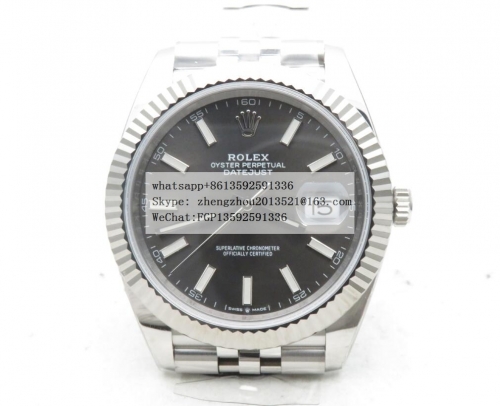 ROLEX Clean Factory 41mm DateJust Jubilee Edition 904L Stainless Steel Made with Genuine Rolex Datejust 41mm 1:1 DJ2 41mm Jub Flt 904L SS/SS Grey/Stk 