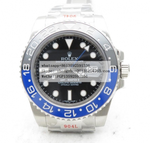 ROLEX JVS Factory 904L V3 Asia 3186 Hour Hand AdjustableCorrect Hand Stack Movement GMT II 126710 Oys 904L SS/SS Blk JVS VR3186 CHS ETA 3186