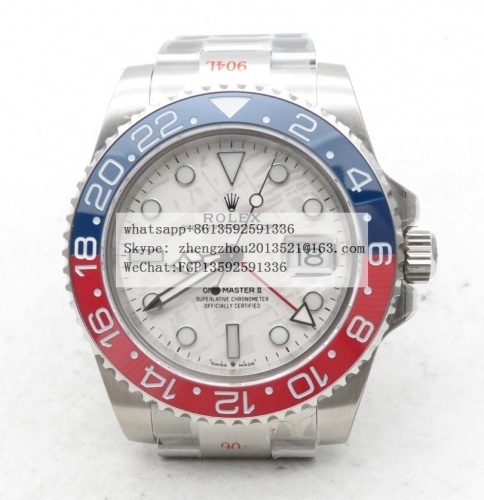 ROLEX GMF Factory V5 Edition 904L with VR3186 Hour Hand Adjustable Correct Hand Stack Movement GMT II M126719 Pepsi 904L SS/SS V5 GMF VR3186 CH