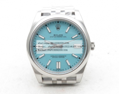 ROLEX  EWF Factory Ref. 124300 SS Oyster Perpetual 41mm Oyster Pert 41mm 124300 Jub SS/SS T-Blue EWF A3230