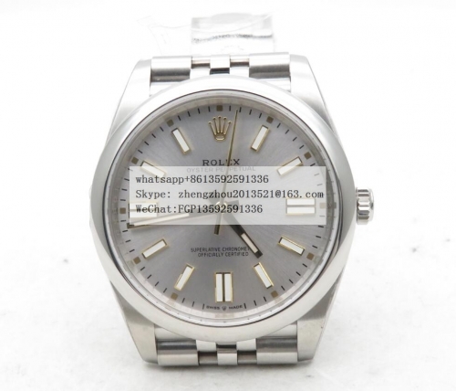 ROLEX EWF Factory Ref. 124300 SS Oyster Perpetual 41mm Oyster Pert 41mm 124300 Jub SS/SS Silver EWF A3230