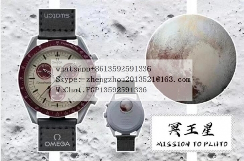 OMEGA Swatch X Omega Moonwatch Saturn CER/NY Brown Qtz  Swatch X Omega Bioceramic Moonswatch Mission to Saturn