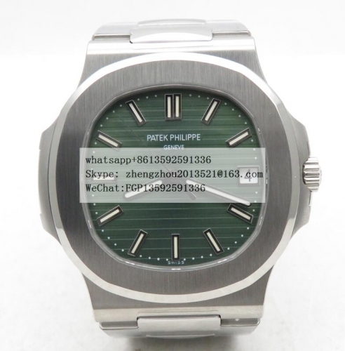 PPF Factory V4 Top Patek Nautilus Ref.5711Made 1:1 with reference to a Genuine!  Nautilus Jumbo 5711 SS/SS Green/Stk PPF V4 Asia 324