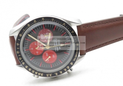 OMEGA Snoopy Limited Edition SpeedMaster Series SpeedMaster Snoopy Apollo SS/NY Blk/Red Qtz