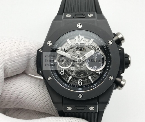 hublot ZF Factory Hublot Big Bang Unico 44mm  Big Bang Unico 44mm Blk CER/RU Blk Ske ZF A1280