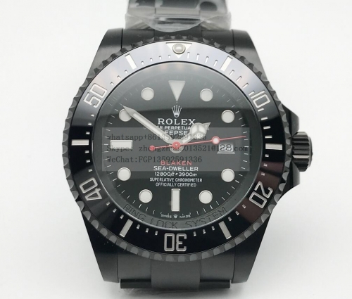 ROLEX Blaken Green Sea Dweller eta 2836  Blaken Sea Dweller DLC/DLC Black A2836