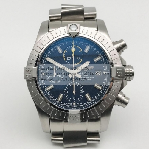 OXF Factory Breitling Avenger A13385  Avenger SS/SS Blue/Blue/Yelw Stk OXF A7750