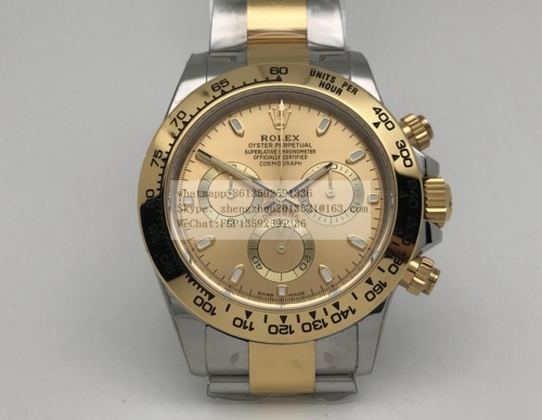 ROLEX BTF Factory 1:1 Rolex Daytona 116500 in 904L Steel  Daytona 116503LN 904L YG/SS Gold BTF Asia 4130