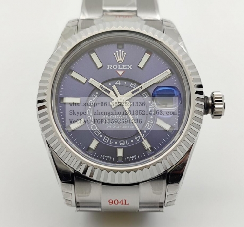 ROLEX ROLSKD021B - Skydweller 326934 SS/SS Blue JNF Asian 23J JNF Factory Skydweller