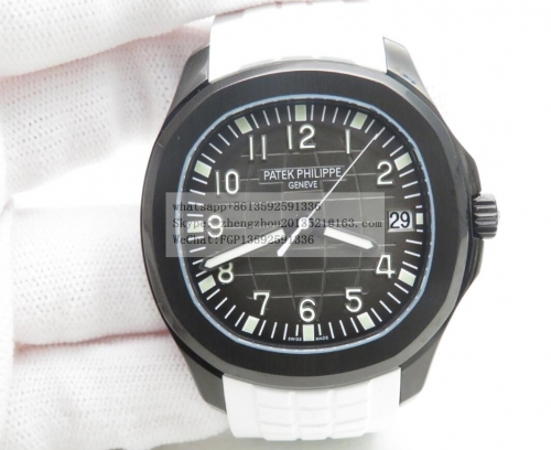 PP PP0388C - Aquanaut Ref 5167/1A Wht DLC/RU Blk ZF 1:1 A324CS ZF Factory Top Edition Patek Aquanaut 5167/1A Black Venom Made 1:1 with a Genuine Patek