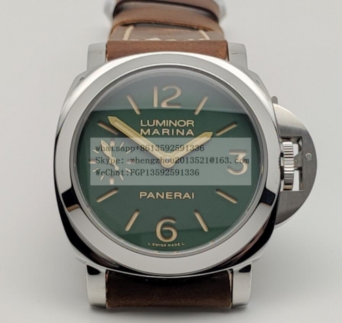 PANERAI PN911LE - PAM911 Luminor Marina 44mm SS/LE Grn HWF A6497 HWF Factory PAM911 Luminor Marina 44mm Case construction 1:1 as per Genuine