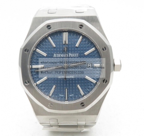 AP AP0724B - Royal Oak 15400 SS/SS Blue APSF A3120 APSF Factory AP Ref.15400 Royal Oak in Stainless Steel