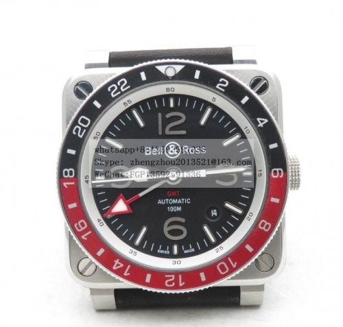 Bell Ross BR03-93 GMT BR128 - BR03-93 GMT 42mm Blk/Red SS/LE Black Asia 2836