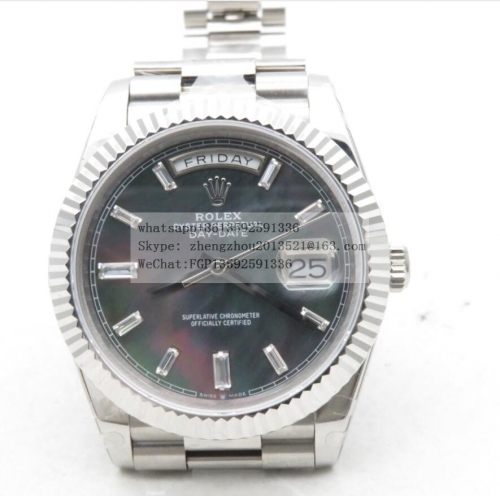 ROLEX RDD0250B - DayDate 40mm 904L Flt SS/SS M-Blk/Dia GMF A2836 GMF Factory 40mm DayDate