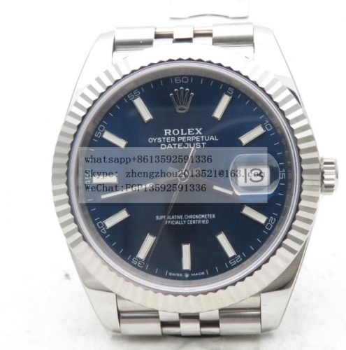 ROLEX R2DJ0396A - DJ2 41mm Jub Flt 904L SS/SS Blue/Stk Clean VR3235 Clean Factory 41mm DateJust Jubilee Edition 904L Stainless Steel Made with Genuine