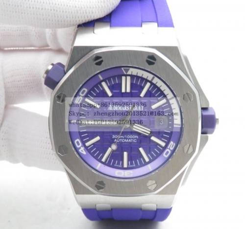 AP AP0669I - Royal Oak Offshore Diver 15710 SS/RU Purp BF A3120 BF Factory Edition AP Royal Oak Diver 15710