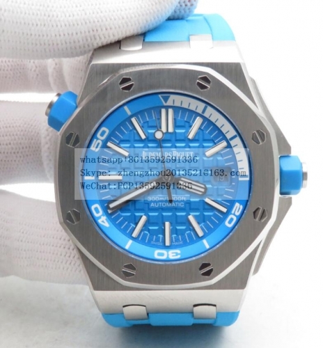 AP AP0669H - Royal Oak Offshore Diver 15710 SS/RU L-Blue BF A3120 BF Factory Edition AP Royal Oak Diver 15710