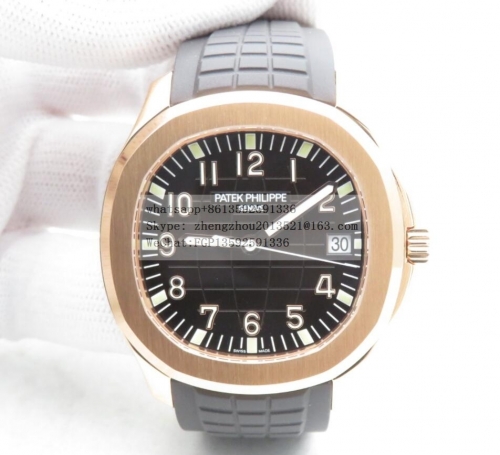 Patek Philippe PP0422 - Aquanaut Ref.5168 RG/RU Brown/Num 3KF V2 Asia 324 3K Factory V2 Top Edition Patek Aquanaut 5168 Edition Made 1:1 with a Genuin