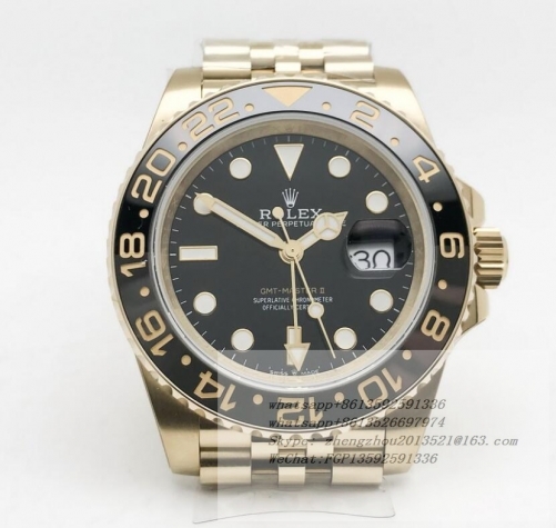 ROLEX ROLGMT0300B - GMT II 126718 Jub YG/YG BPF SH3285 CHS  BPF Factory Asia 3285 Hour Hand Adjustable  Correct Hand Stack Movement