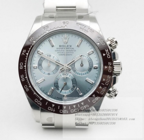 ROLEX ROLDYT0442 -Daytona 116500 904L Brn CER/SS I-Blu/Dia Clean A4130  Clean Factory 1:1 Rolex Daytona 116500 in 904L Steel