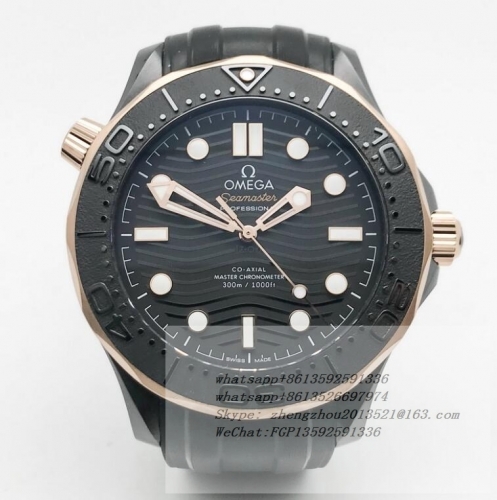 OMEGA OMG0825 - Seamaster 300m 43.5mm CER/RU Black VSF Asia 8806  VSF Factory Seamaster Diver 300M 43.5mm