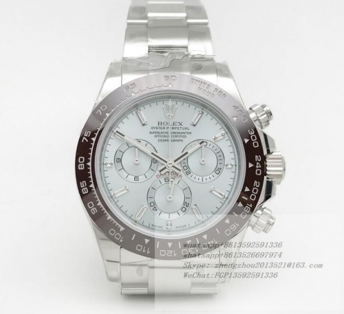 ROLEX ROLDYT0434B - Daytona 116500 Brn SS/SS I-Blue/Dia OMF A7750  OMF Factory Rolex Daytona Ref.116500