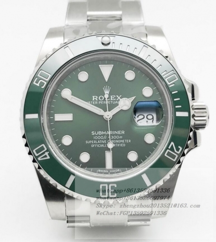 ROLEX ROLSUB0483B - Submariner 116610LV SS/SS Green BPF VR3135 BP Factory Rolex Ref.116610LV Submariner in VR 3135