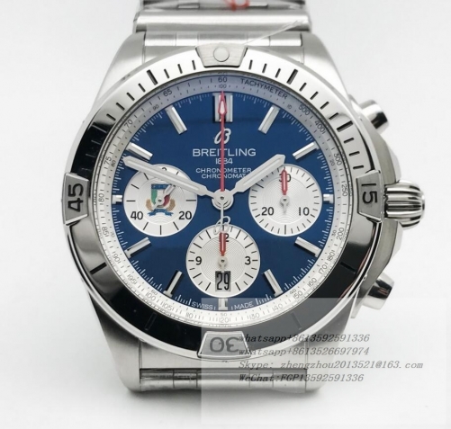 Breitling BSW0519F - Chronomat B01 Italy SS/SS Blue/Stk BLS Asia 7750