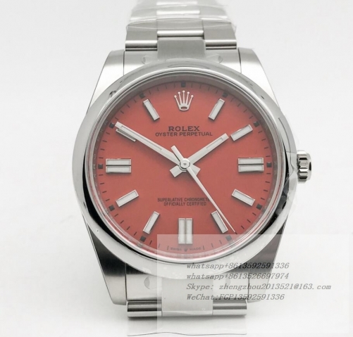 ROLEX ROYP033 - Oyster Pert 41mm 124300 Oys SS/SS Red Clean VR3230