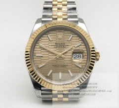 ROLEX R2DJ0460 R2DJ0460 - DJ2 41mm Jub Flt 904L YG/SS Gold-P/Stk VSF VS3235