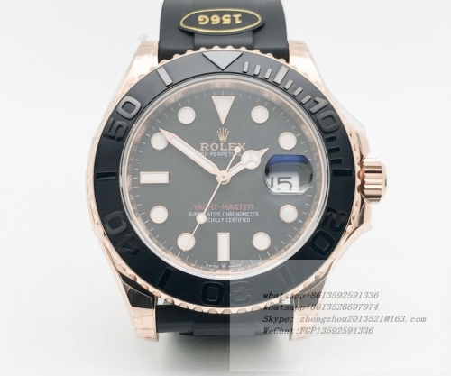 ROLEX ROLYM249 - YachtMaster 126655 40mm Wt RG/RU Blk KF VR3235