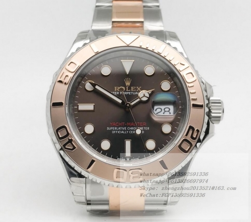 ROLEX ROLYM230B ROLYM230B - YachtMaster 126621 40mm 904 RG/SS Brown VSF VS3235