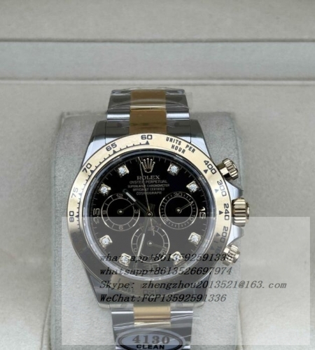 ROLEX ROLDYT0404B - Daytona 116503LN 904L YG/SS Blk/YG/Dia Clean A4130