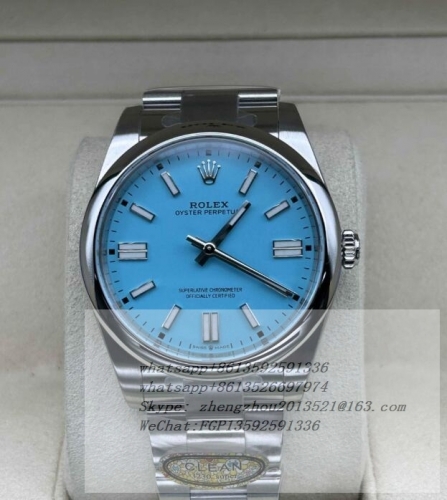 ROLEX ROYP030C - Oyster Pert 41mm 124300 Oys SS/SS T-Blue Clean VR3230