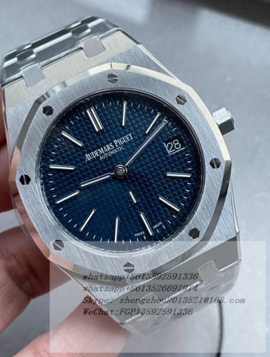 AP AP0785A - Royal Oak Jumbo Extra Thin 16202 SS/SS Blue ZF A7121  ZF Factory AP Ref.16202 Royal Oak in Stainless Steel