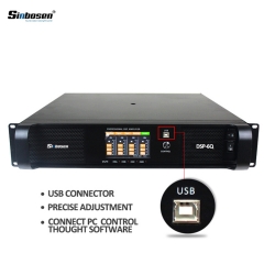 Sinbosen DSP6000Q 1300 Вт 4-канальный профессиональный усилитель мощности DSP