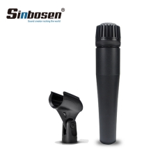 Microfone de mão profissional de alto nível e baixo ruído Sinbosen SM57 com fio
