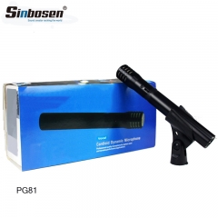 Microphone filaire à condensateur acoustique pour instrument Sinbosen PG81