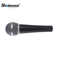 Microfone de karaokê profissional de alta qualidade Sinbosen SM58 com fio