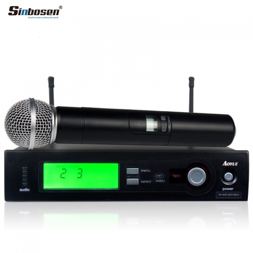 Sinbosen UHF Microphone à main professionnel sans fil SLX4/SM-58