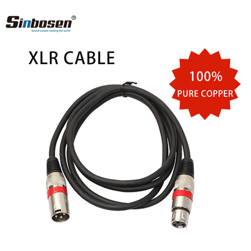 Cable de audio XLR macho a hembra de 3 pines de alta calidad para micrófono de amplificador mezclador