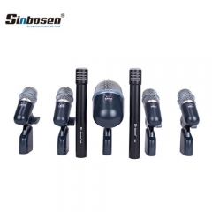 Sinbosen 7 Piece Drum microfono BETADMK7-XLR micrófono profesional con cable dj